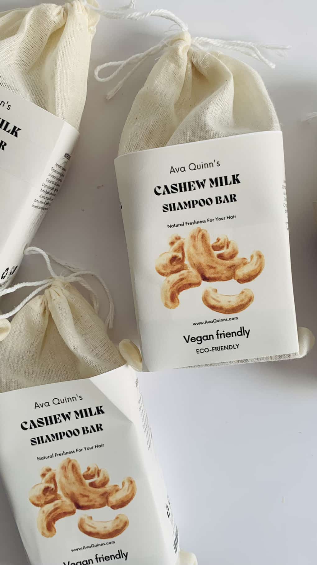 cashew milk shampoo bar by Ava Quinns