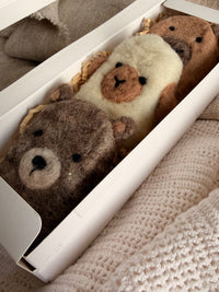 Woodland creatures felted soap gift set
