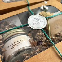 Natural Oatmeal Body Butter & Soap Gift Set | Christmas Gift for Sensitive Skin