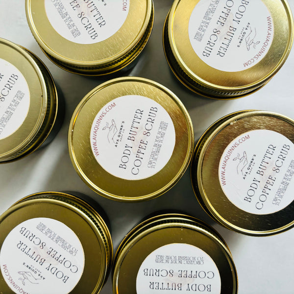 Coffee Butter Body Scrub – Organic & Exfoliating with Shea Butter & Coffee Grounds
