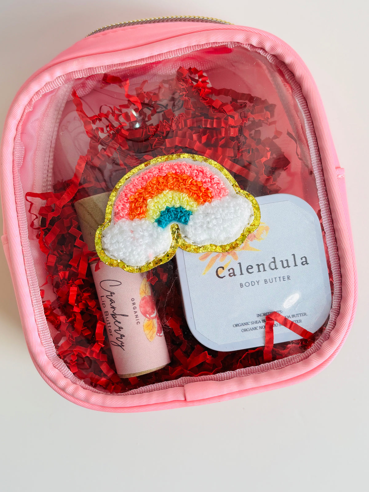 Travel Skincare Essentials Bag – Mini Body Butter & Lip Balm Set