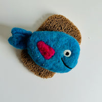 Felted Colorful Fish Soap Bar