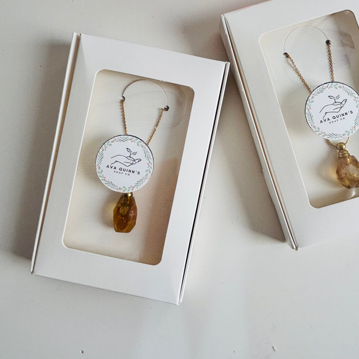 Citrine Crystal Essential Oil Necklace | Aromatherapy Diffuser Pendant