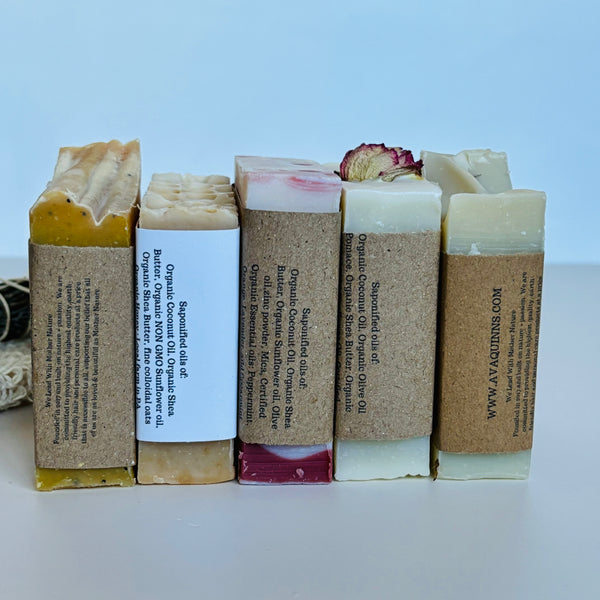 Mix & Match Soap Quintet – 5 Handcrafted Vegan Soaps for $30