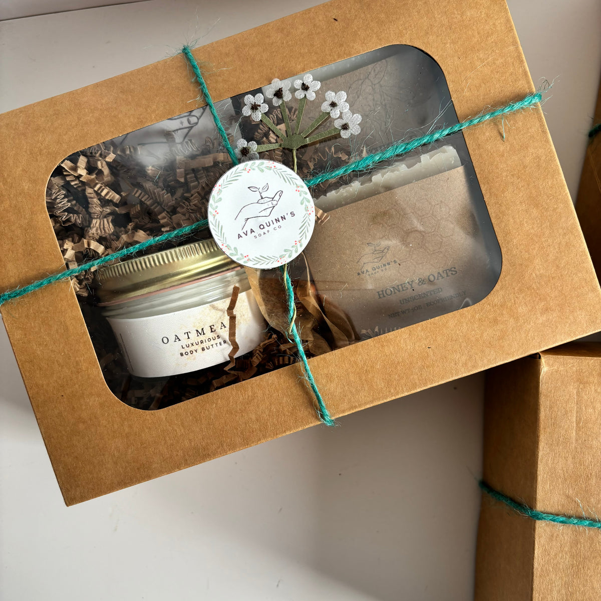 Natural Oatmeal Body Butter & Soap Gift Set | Christmas Gift for Sensitive Skin