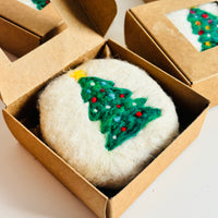 Felted Soap – Christmas Tree Edition