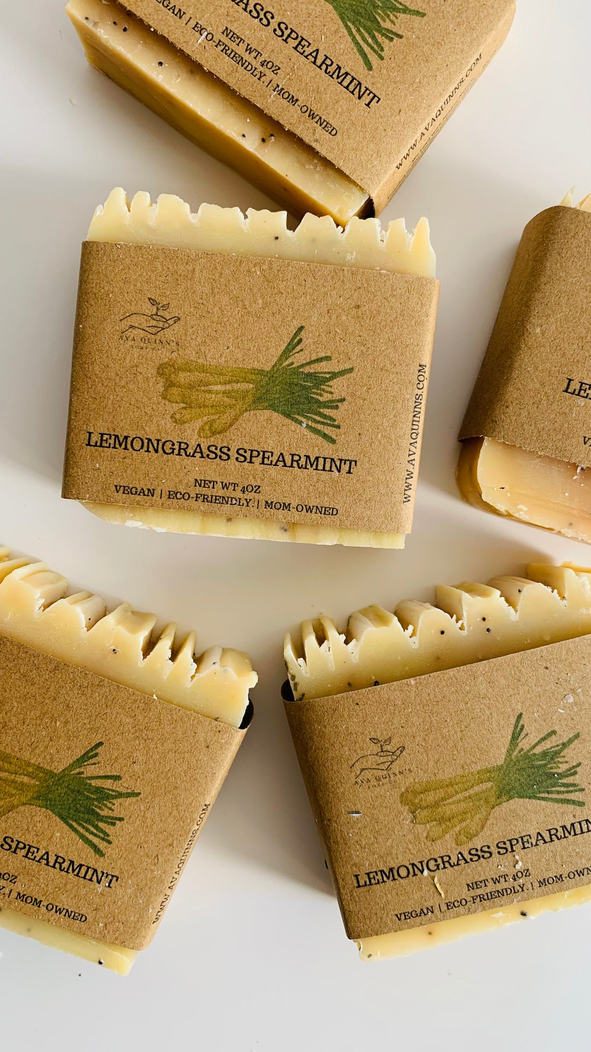 Lemongrass spearmint vegan soap by Ava Quinn’s