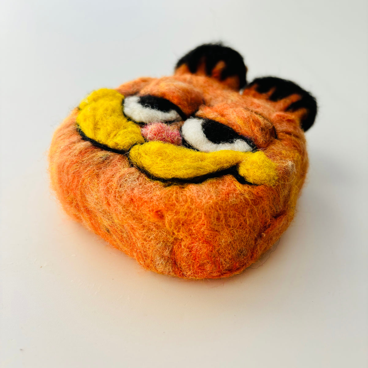 Orange Cat Felted Soap Saver - Eco-Friendly & Functional