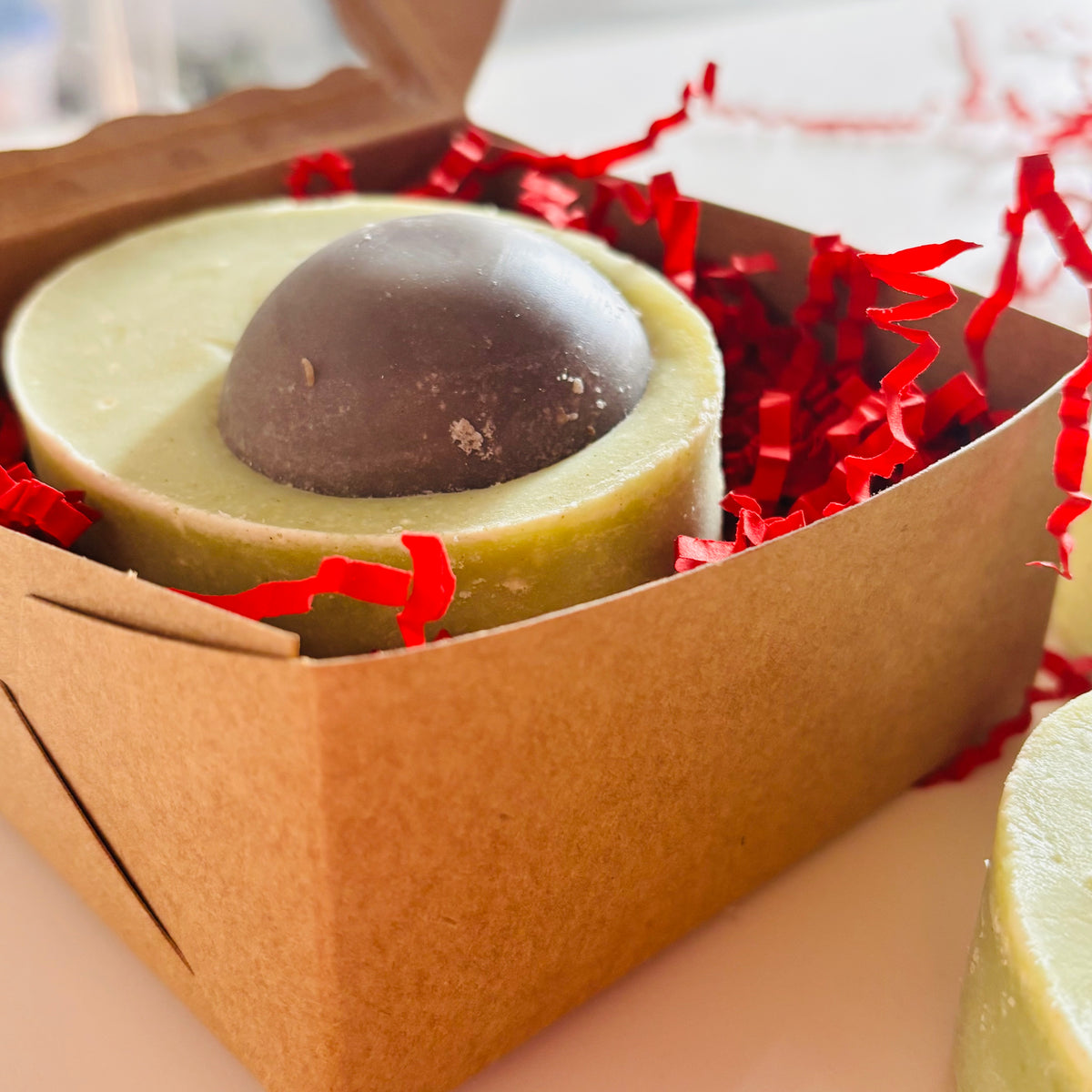 Avocado Shampoo Bar – shaped like avocado -Hydrating Solid Shampoo