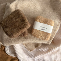 Earth Tone Felted Soap | Handmade Wool Wrapped Soap | Natural Bath Bar