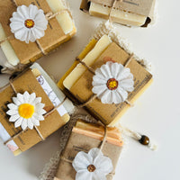 Handmade Soap Sampler Gift Set – Soap Slice Variety with Exfoliating Soap Bag 🎁