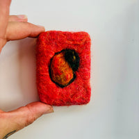 Felted Soap Saver Set – Fruit Duo | Handmade Eco-Friendly Felted Soap Pouches (Set of 2)