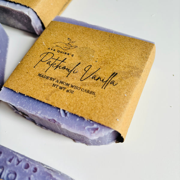 Organic Patchouli Vanilla Bar Soap – Moisturizing & Grounding