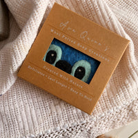 Blue Alien Felted Soap | Handmade Wool Wrapped Soap | Kids Bath Gift