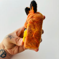 Orange Cat Felted Soap Saver - Eco-Friendly & Functional