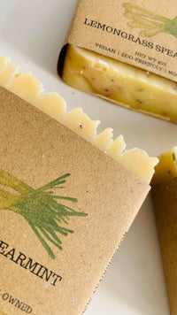 Lemongrass spearmint vegan wholesale soap by Ava Quinn’s