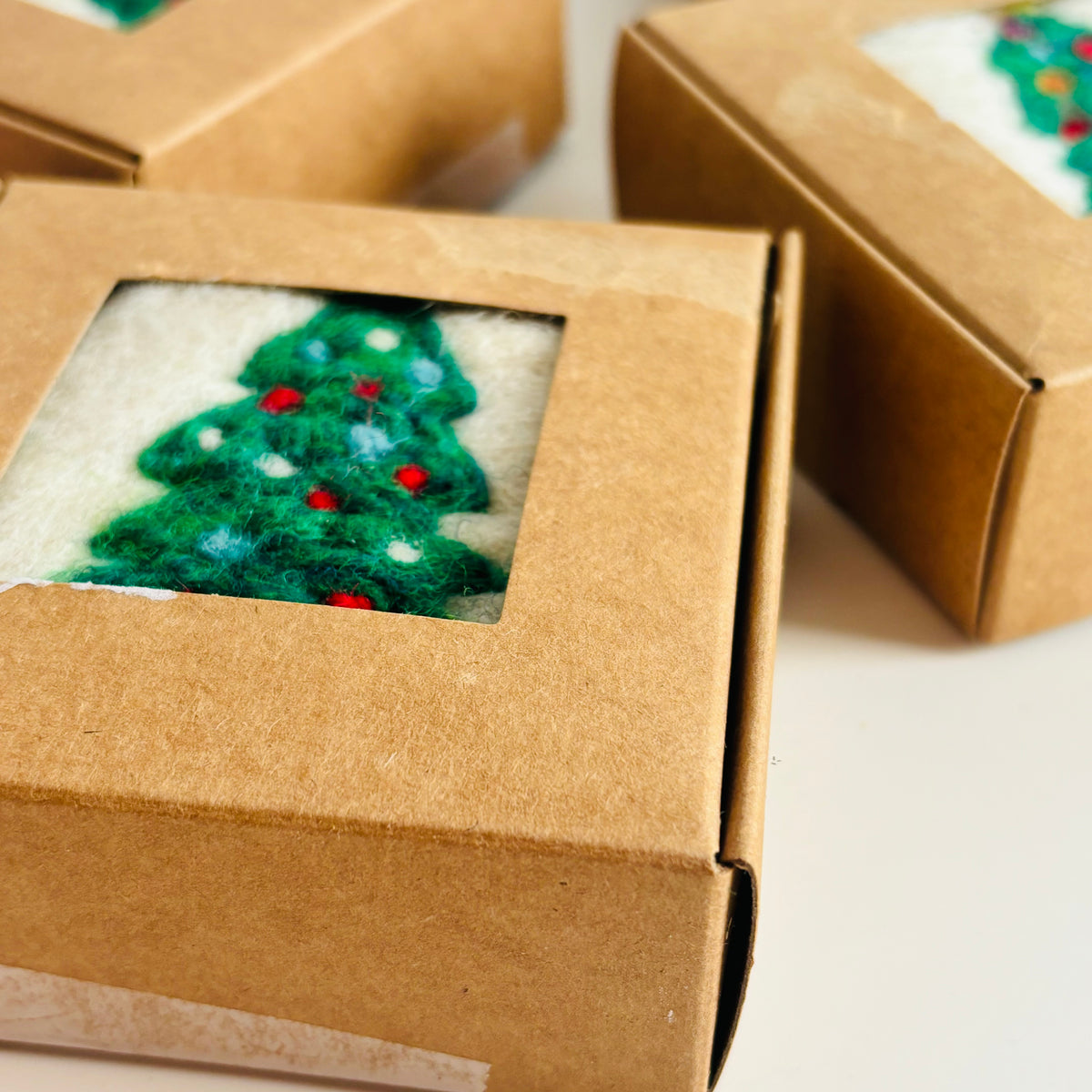 Felted Soap – Christmas Tree Edition