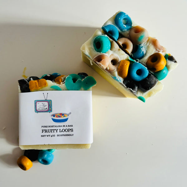 90s Nostalgia Cereal Soap Bar – Handmade Colorful Bath Soap
