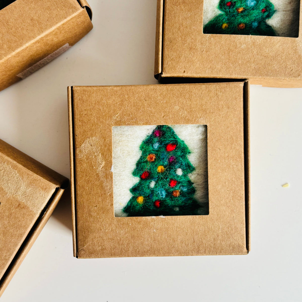 Felted Soap – Christmas Tree Edition