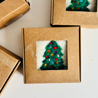 Felted Soap – Christmas Tree Edition