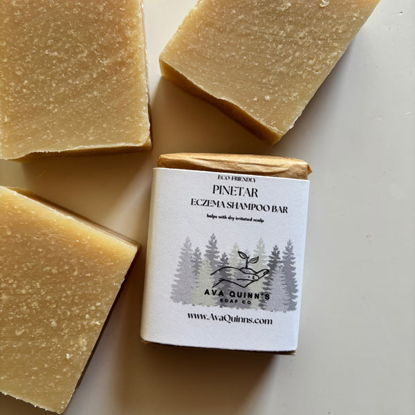 Pine Tar Shampoo Bar for Dry, Itchy Scalp | Natural Dandruff Relief | Sulfate-Free Hair Care