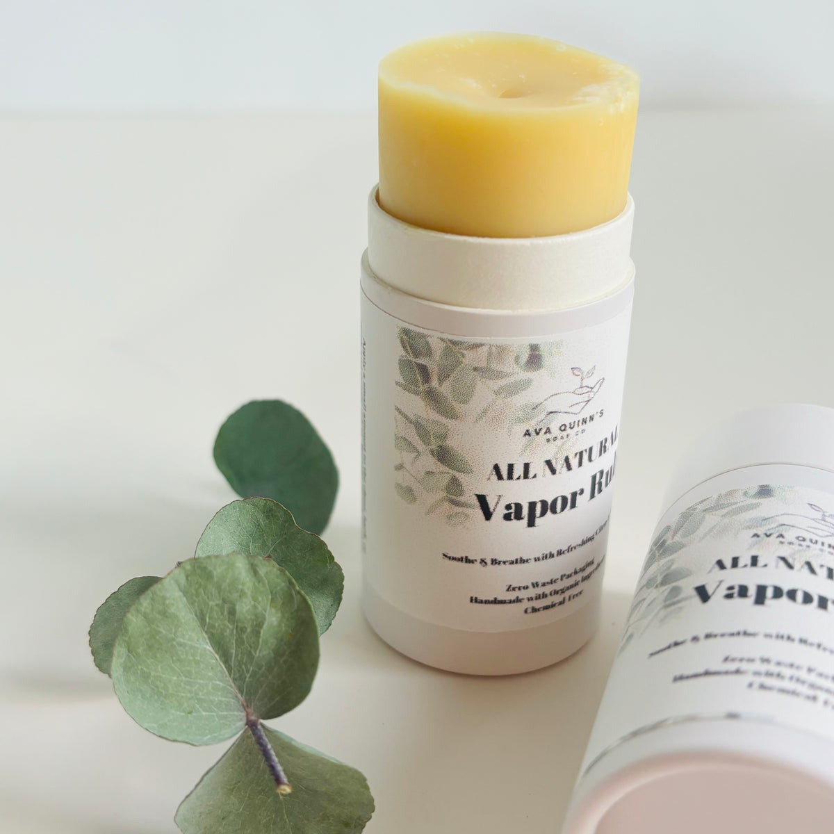 Citrus Mint Vapor Rub Balm Natural Relief with Peppermint, Orange Wax Ava Quinn's Citrus Mint Vapor Rub Balm Natural Relief with Peppermint, Orange Wax Ava Quinn's