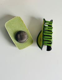Avocado Shampoo Bar Set – Vegan Solid Shampoo Shaped Like an Avocado + Avo-caDO Hair Clip