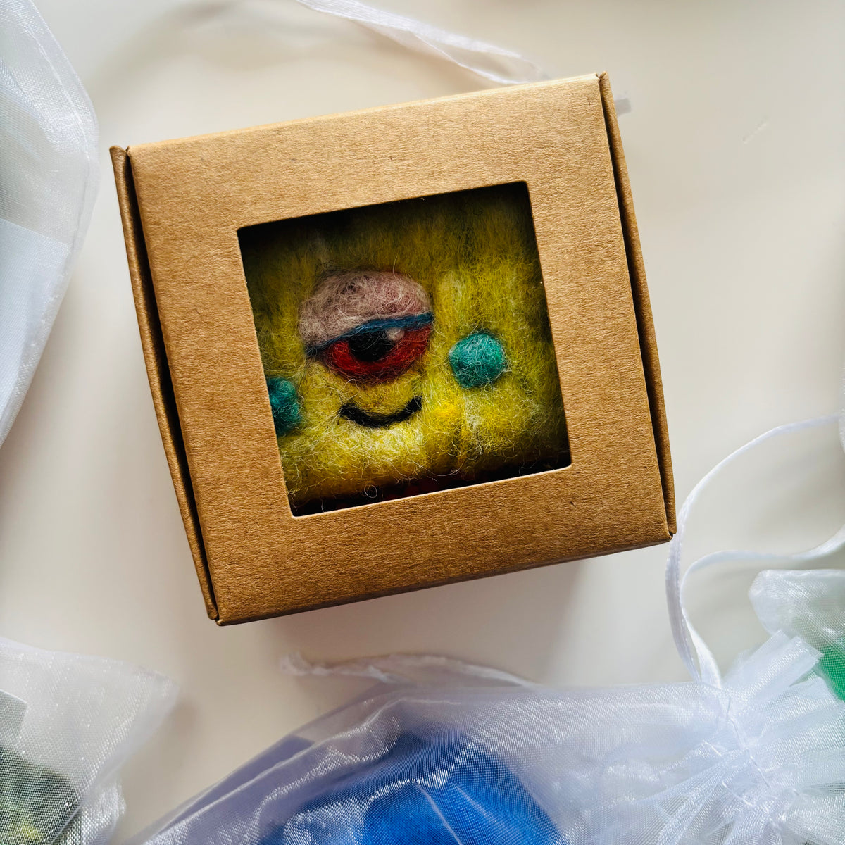 Handcrafted Felted Soap Monsters for Kids' Bath Time Fun