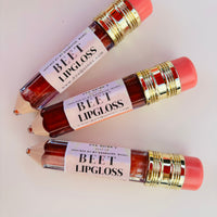 Vegan Lip Gloss with Beet Tint – Nourishing & Safe