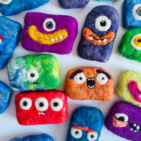 Mini Monster Mystery Felted Soap