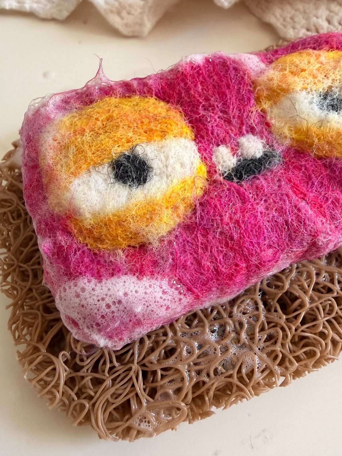 Mini Monster Mystery Felted Soap