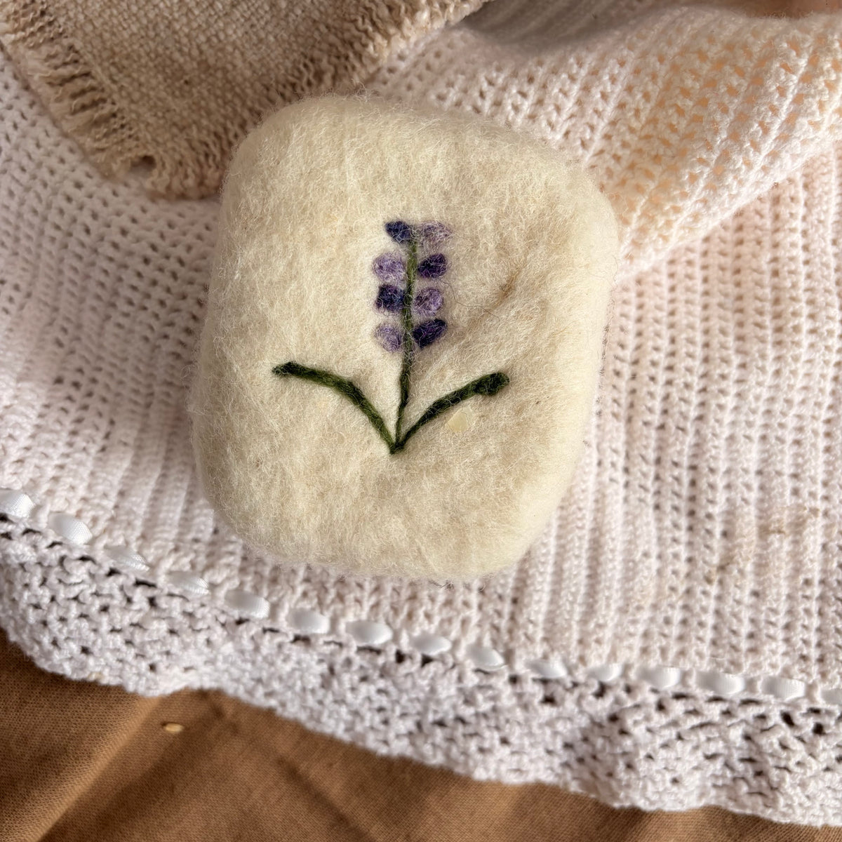 Lavender Felted Soap Saver