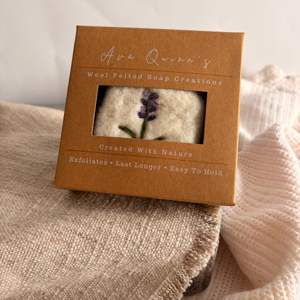 Lavender Felted Soap Saver