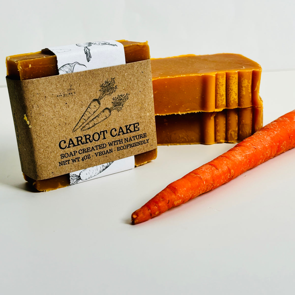 Organic Cold Pressed Carrot Juice Soap Bar for Nourished Skin