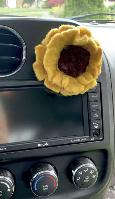 Sunflower car accessory air freshener