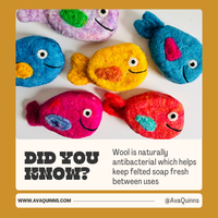 Felted Colorful Fish Soap Bar