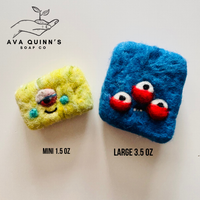 Handcrafted Felted Soap Monsters for Kids' Bath Time Fun