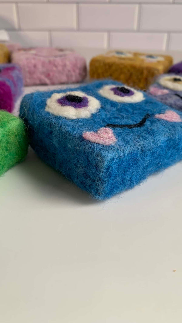 Felted Monster Soap Bar from Ava Quinn's