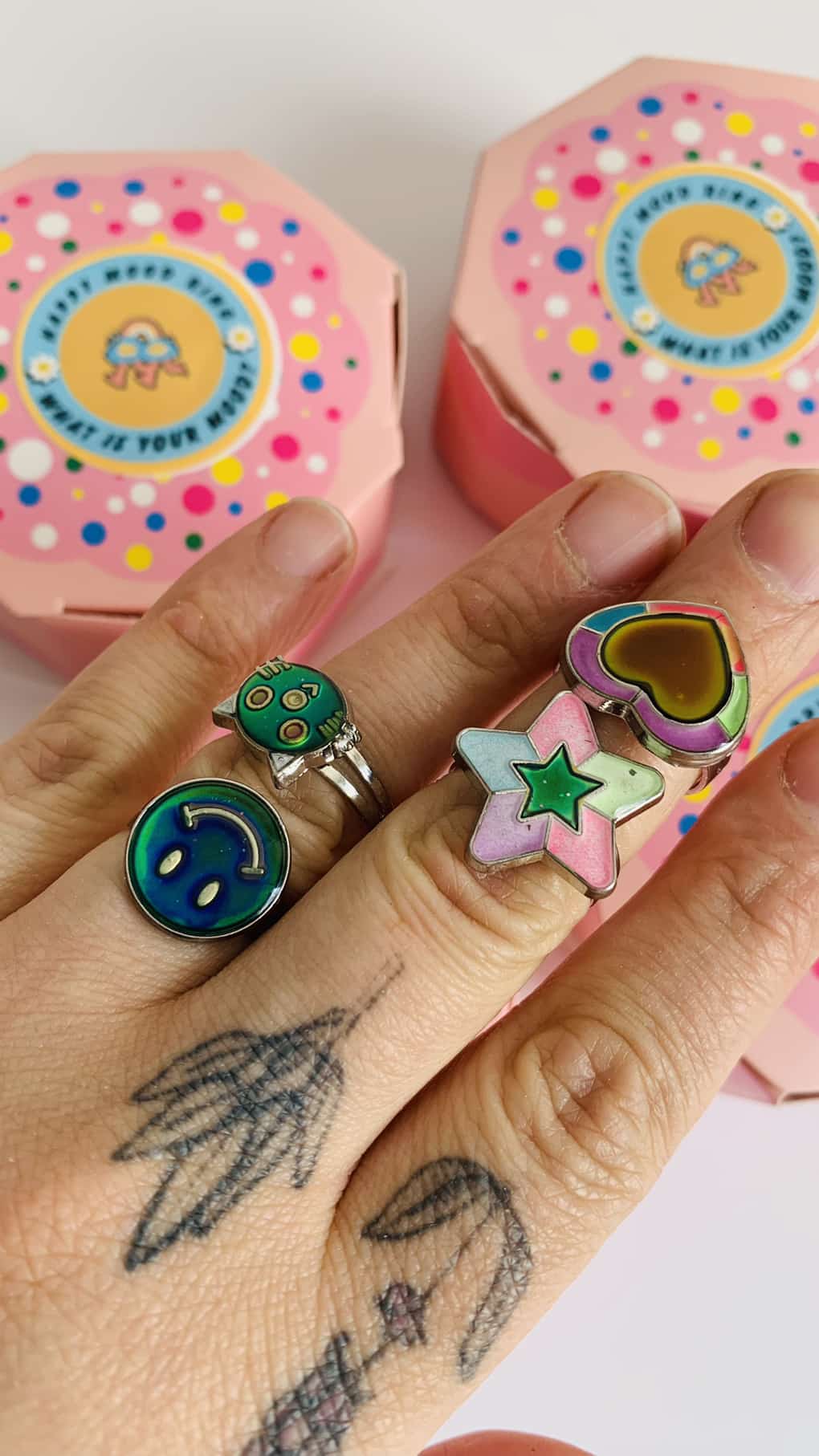 Happy Mood rings adjustable kids & adults