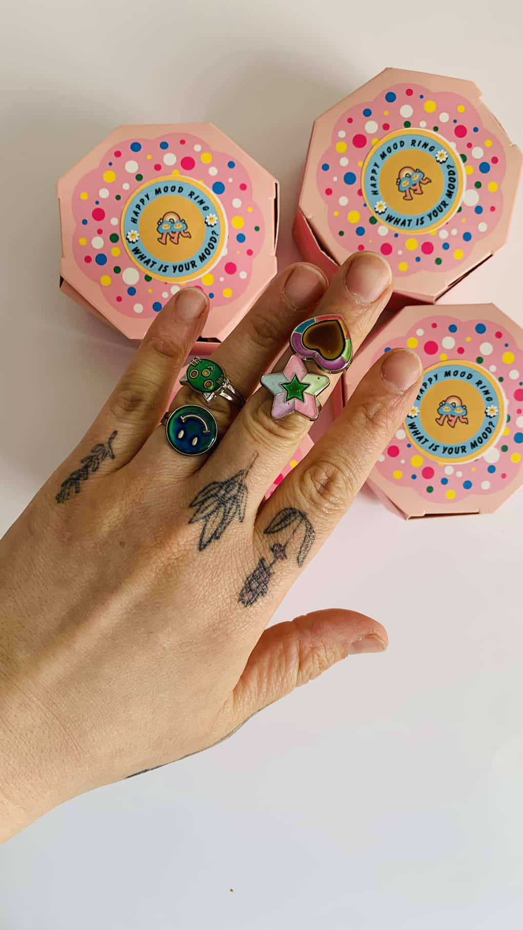 Happy Mood rings adjustable kids & adults