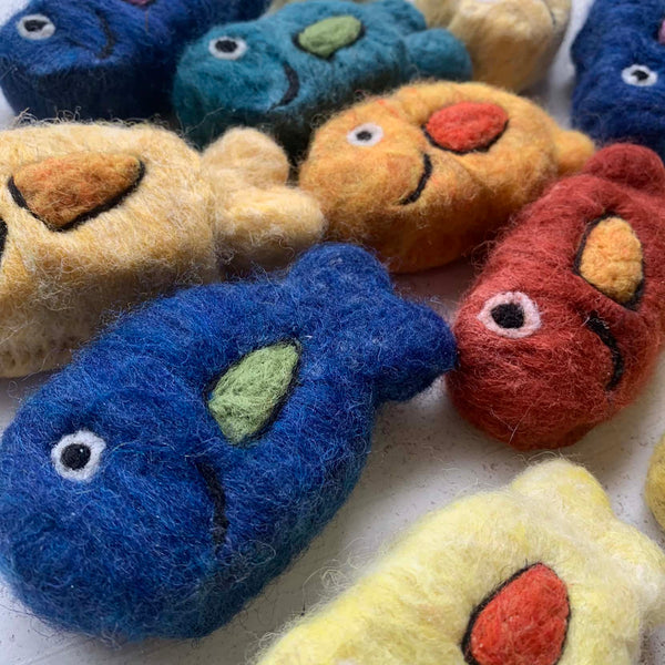 Felted Colorful Fish Soap Bar from Ava Quinn's